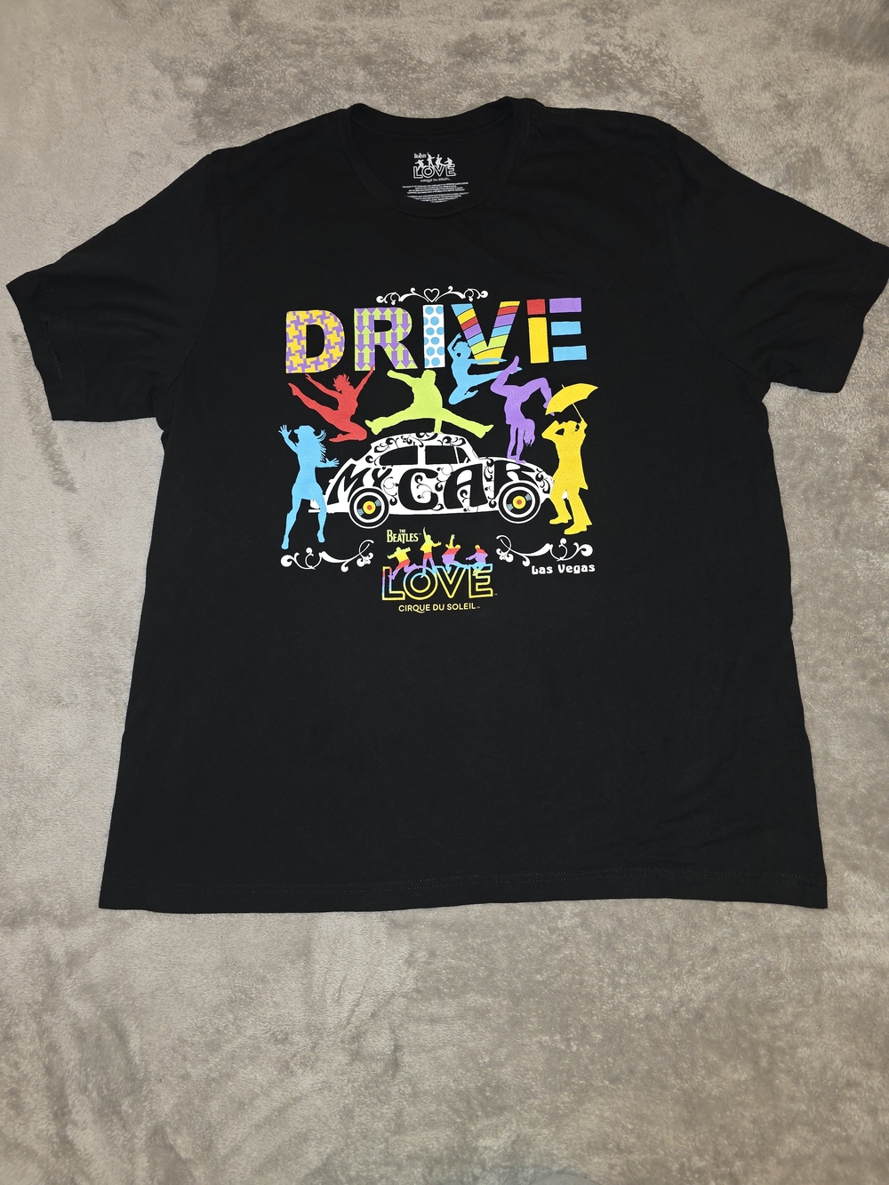 The Beatles LOVE Cirque du Soleil Las Vegas T-Shirt Men’s XXL Black Graphic - Picture 9 of 9